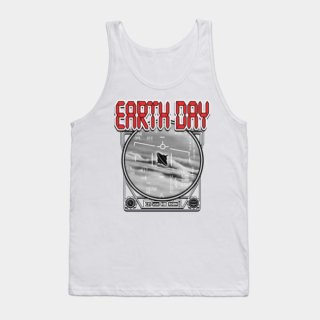 Alien Earth Day Tank Top by PalmGallery